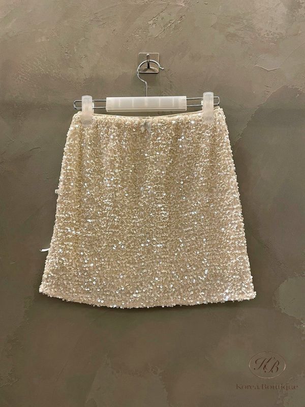 FWKR59 冬季 好美的亮片褲裙 