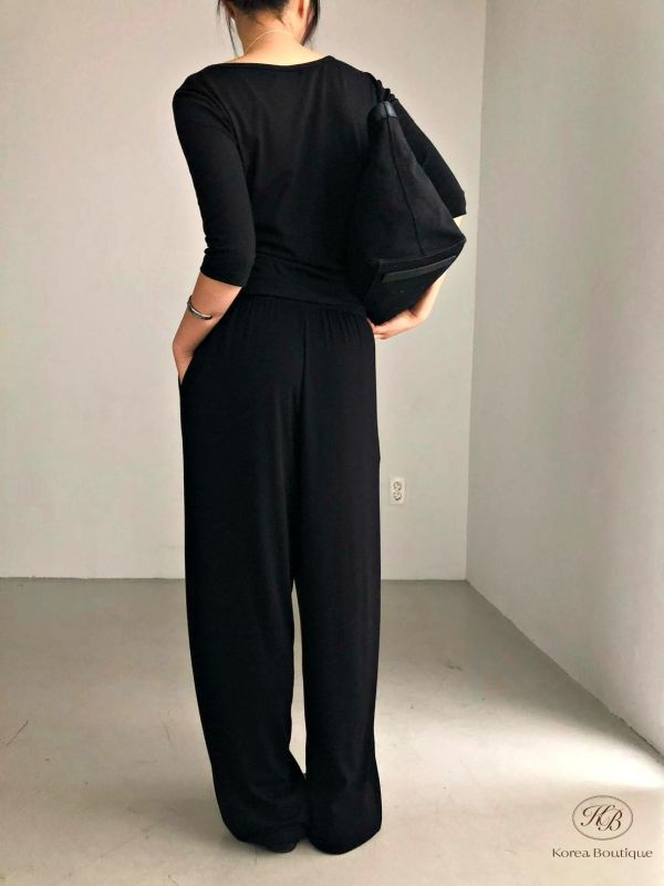 FW2620 秋季 all black質感套裝 