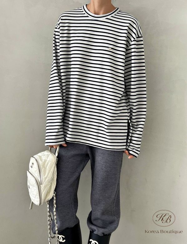 Fw374 秋季 簡約圓領上衣 