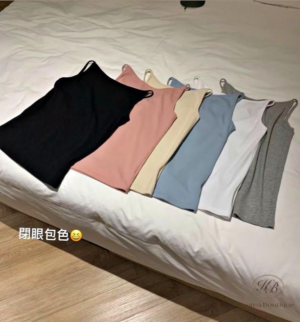 SS147 春季 版型穿起來就是顯瘦的消肩背心 