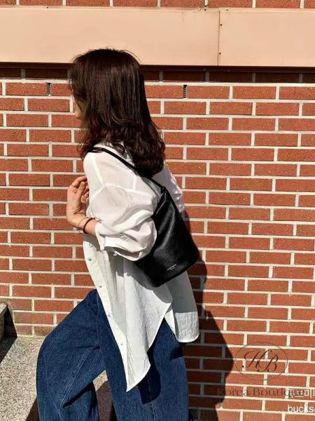 Fw255 秋季 部落客選品 真皮牛皮水桶包 附零錢包 