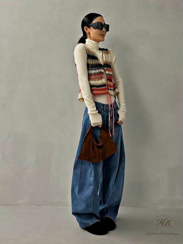 Fw433 冬季 設計家質感彎刀牛仔褲 