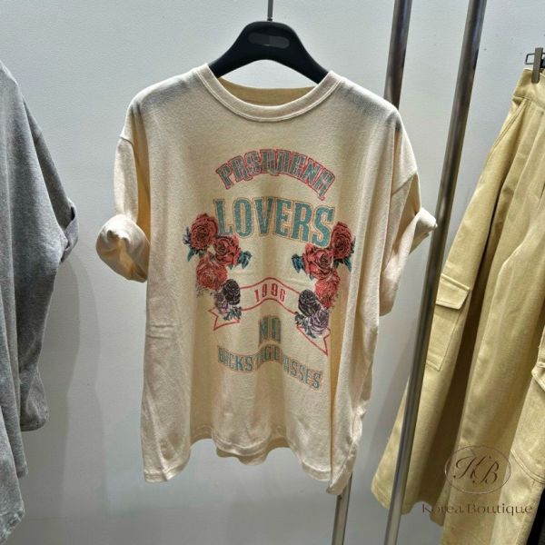 FWKR03 冬季 加絨玫瑰 搖滾tee 