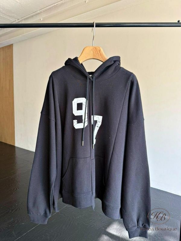 SS256 春季 長版數字大學衛衣 