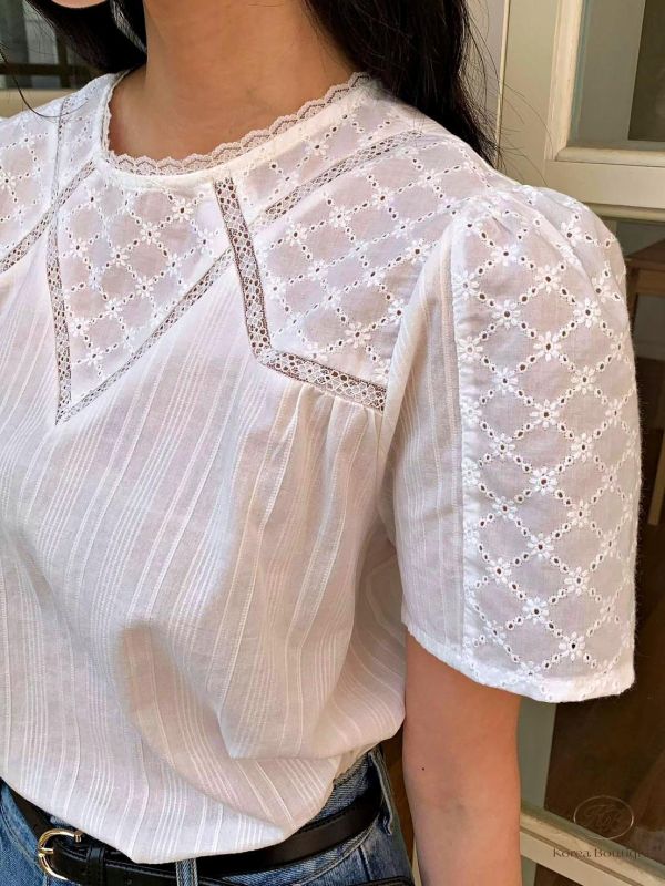 SS401 春季 超美的布蕾絲上衣 