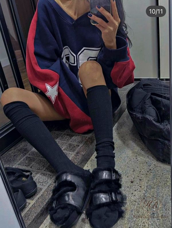 Fw443 冬季 數字運動感上衣 長版 