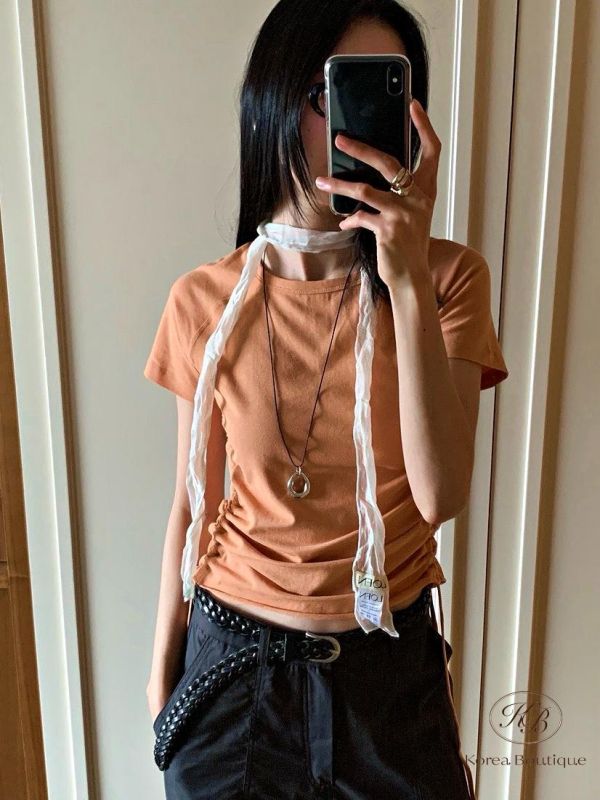 SS448 春季 好好看抽繩上衣 