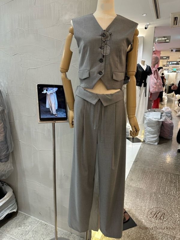 Su53 夏裝 條紋背心褲裝 