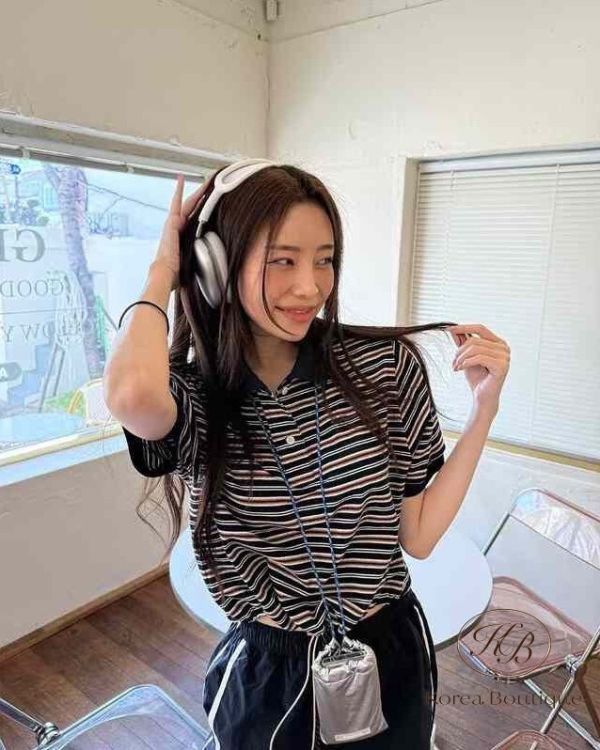 Spv50 春裝 有束口設計的polo衫 