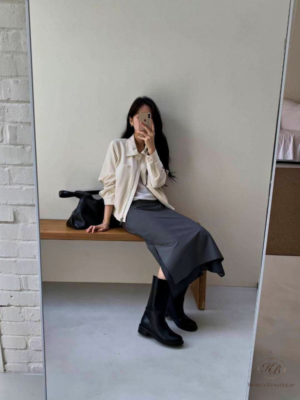 Fw325 秋季 好美的下擺半身裙 開叉 