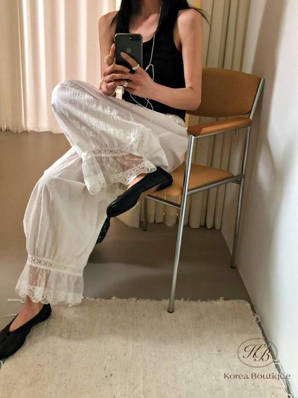 SS565 夏季 好美的蕾絲邊褲 