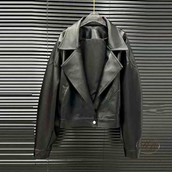 SS130 春季 蝴蝶結造型皮衣 