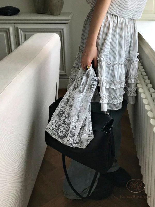 SS423 春季 蕾絲布手提袋 