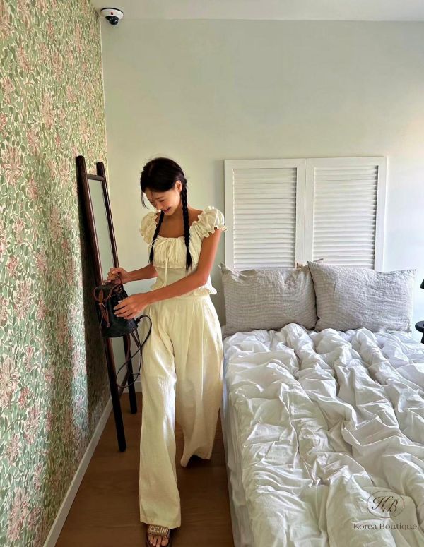 SS316 春季 亞麻浪漫套裝 均碼 