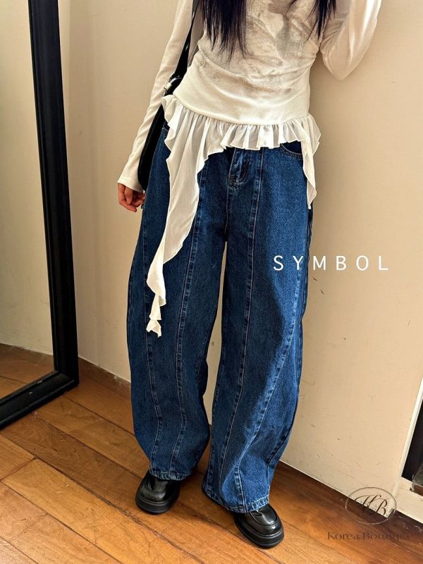 Fw319 秋季 繭型牛仔褲 
