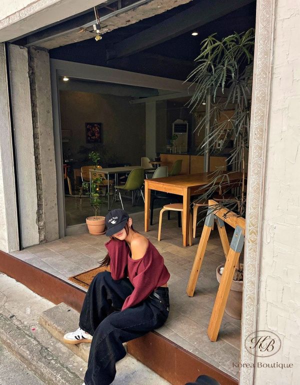 Fw370 秋季 繭型炭黑牛仔褲 