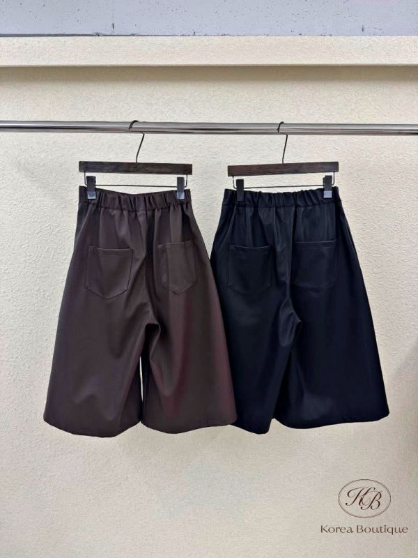 Fw252 秋季 率性皮革八分褲 
