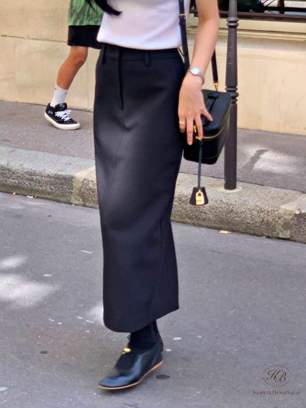 Fw325 秋季 好美的下擺半身裙 開叉 