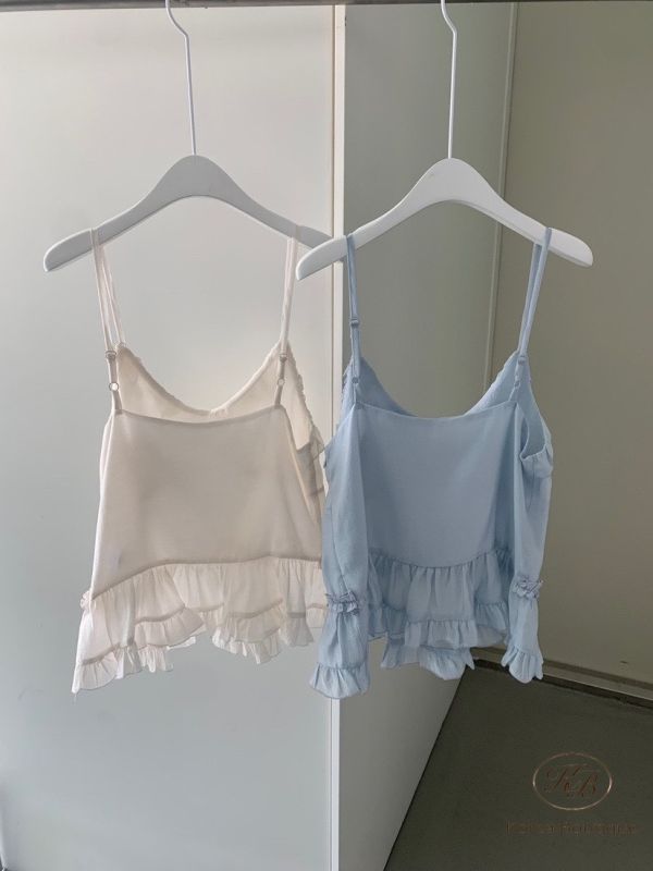 Sv31 夏裝 波浪層次小背心 
