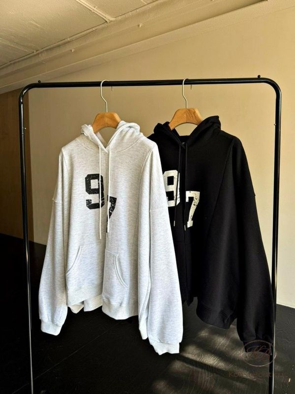 SS256 春季 長版數字大學衛衣 