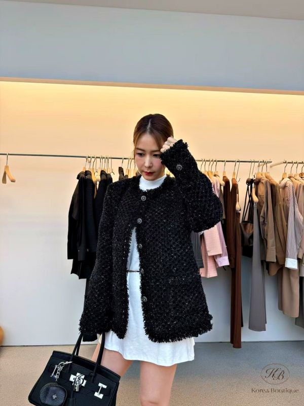 Fw248 秋季 無領的小香外套 