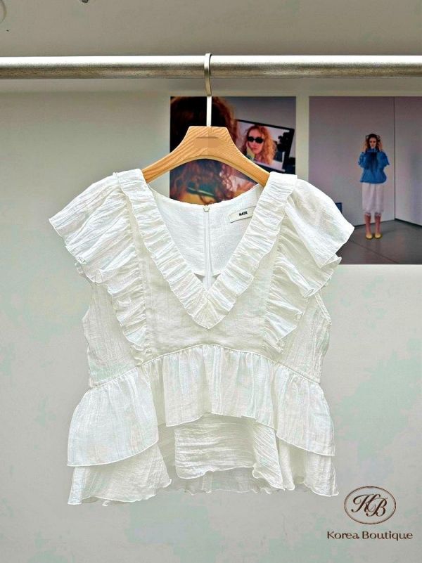SS289 春季 好美飄逸波浪上衣 