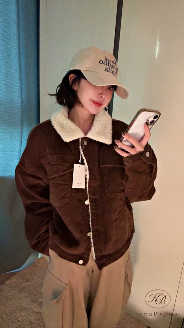 FWKR01 冬季 燈芯絨外套 可愛顏色 