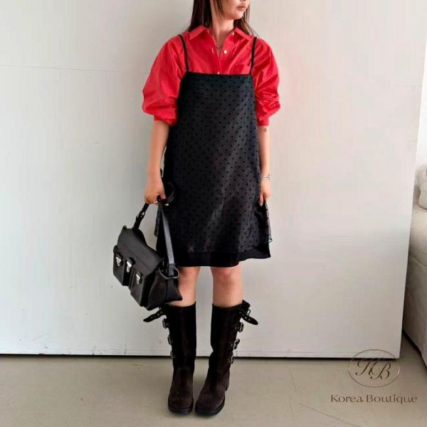 SS421 春季 點點紡紗洋裝 