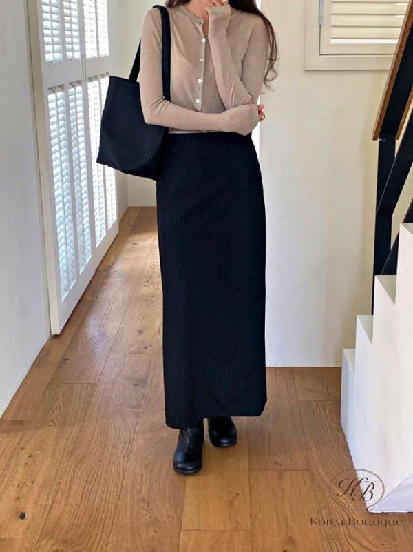 SS285 春季 條紋西裝半身裙 