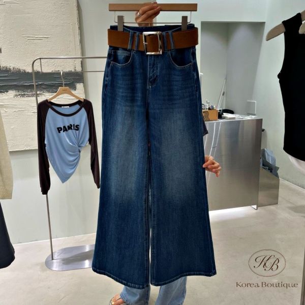 Fw176 秋季 版型質料都很棒的牛仔褲 附上麂皮皮帶 有彈性 