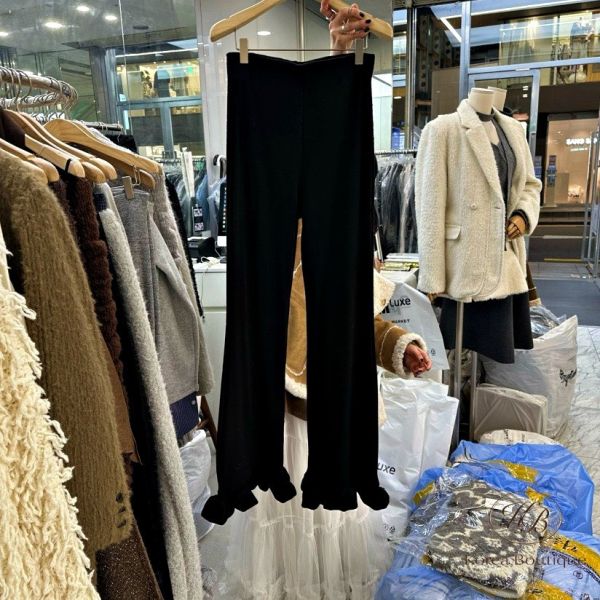 FWRK117 冬季 荷葉造型長褲 