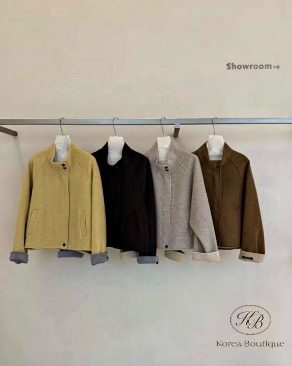 FW2778 秋季 手袖反折有可愛顏色的大衣 