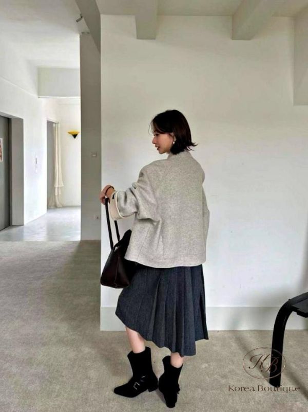 FW2778 秋季 手袖反折有可愛顏色的大衣 