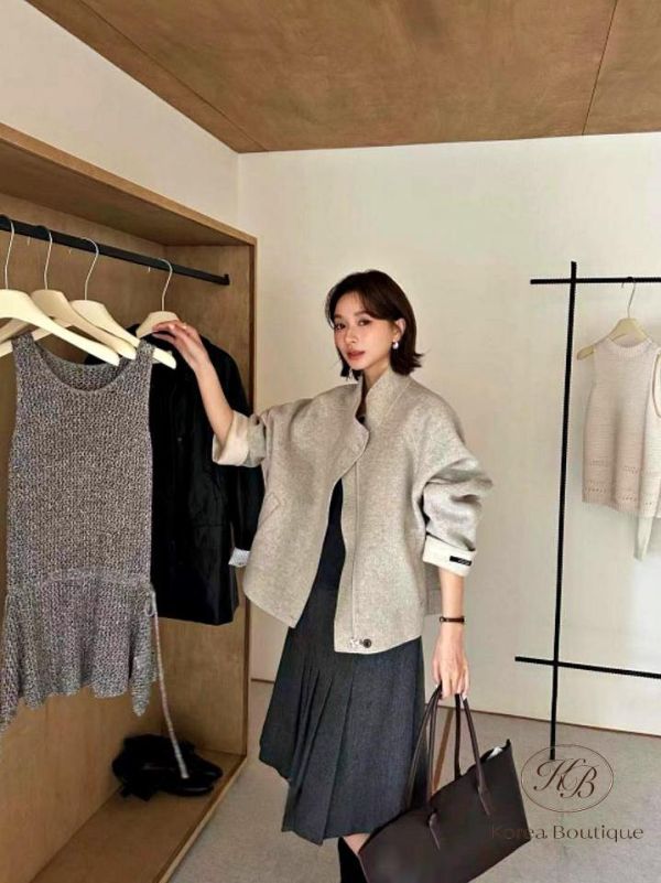 FW2778 秋季 手袖反折有可愛顏色的大衣 