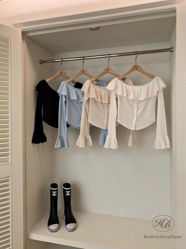 SS403 春季 荷葉袖上衣 