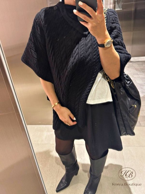 FWKR53 冬季 高領披肩 