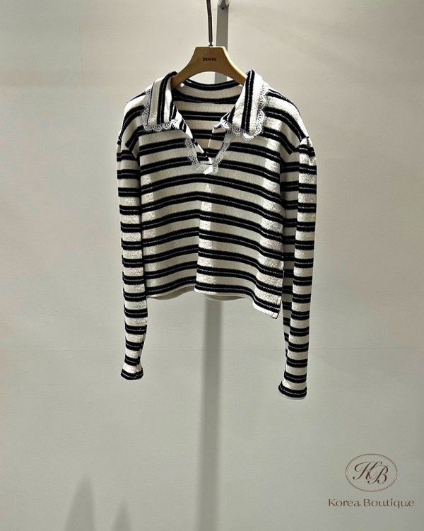 Fw270 秋季 條紋毛巾布polo杉 