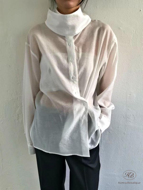 SS221 春季 天絲立領襯衫 