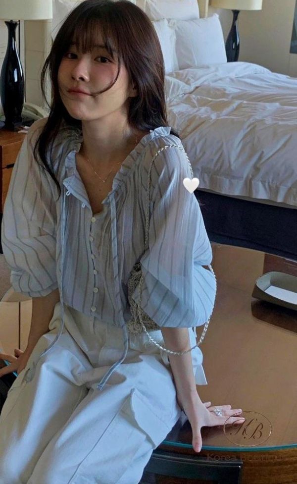 SS230 春季 天絲綁帶襯衫 