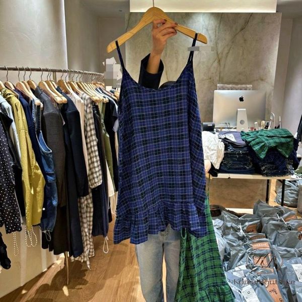 SS346 春季 好好看的格子洋裝 