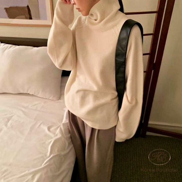 Fw432 冬季 高領套頭毛衣 