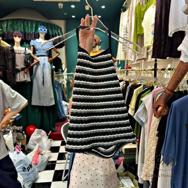 SS476 春季 條紋亮色背心 