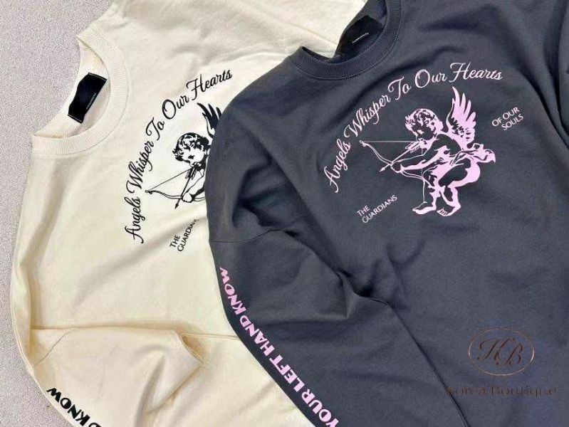 SS196 春季 客人的點菜款 小天使 圖案上衣 