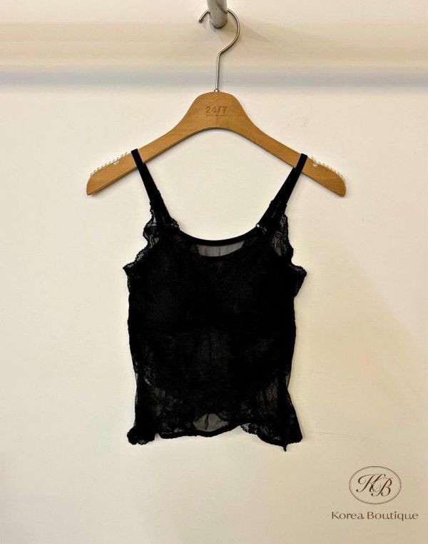 SS110 春季 蕾絲細節很美的bra top 