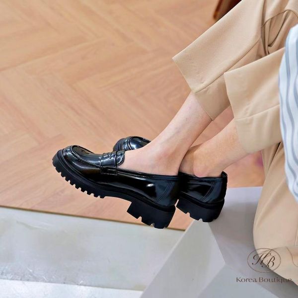 SS166 春季 春夏還是需要一雙樂福鞋 跟高4公分 