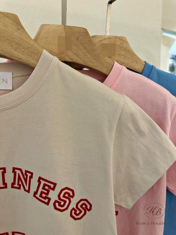 SS18 春季 春款可愛顏色字母holiday tee 