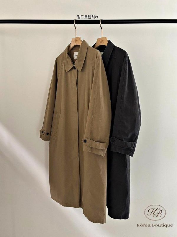 FW2648 秋季 長版質感風衣外套 