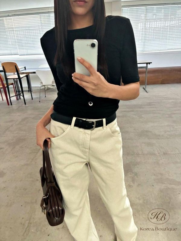 SS120 春季 短版素面tee 