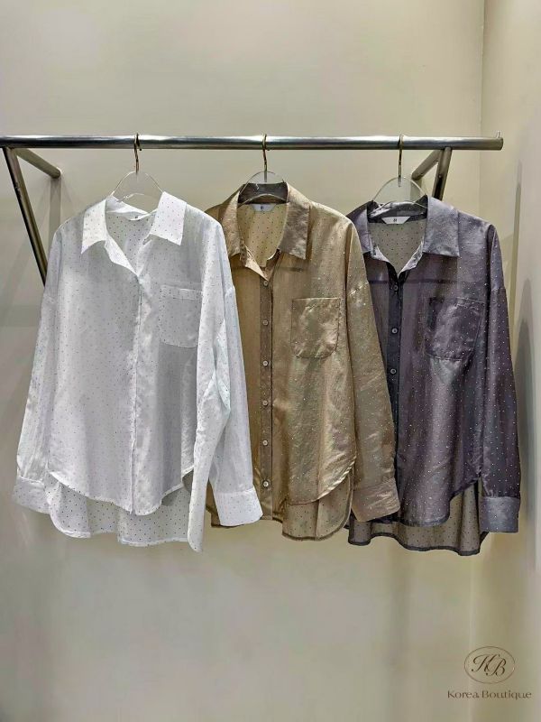 Fw355 秋季 鑽石光澤襯衫 