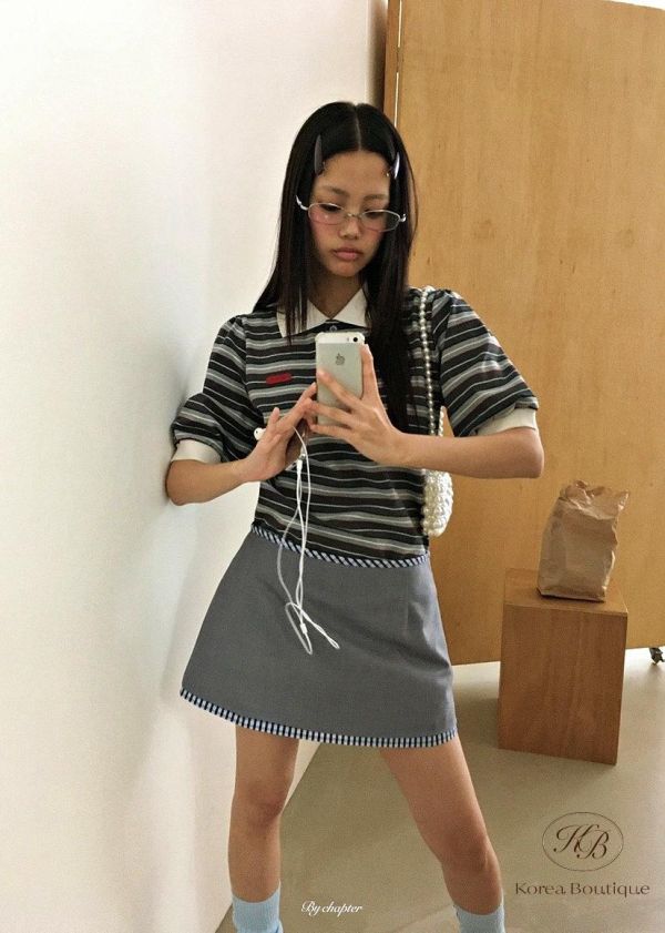 SS433 春季 好好看好搭配的條紋polo衫 